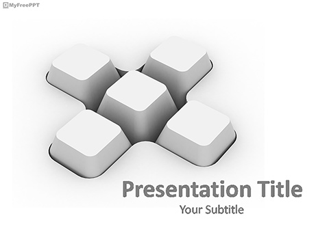 3d Keys PowerPoint Template