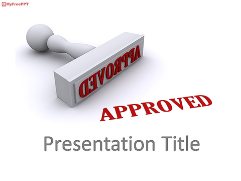 Approved Stamp PowerPoint Template