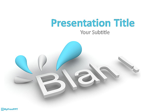 Blah PowerPoint Template