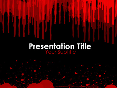 Blood PowerPoint Template