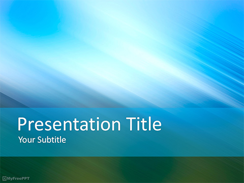 Blurred Background PowerPoint Template