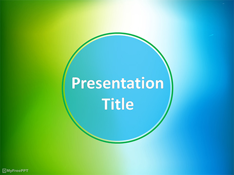 Blurred Effect PowerPoint Template