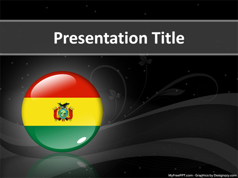 Bolivia state PowerPoint Template