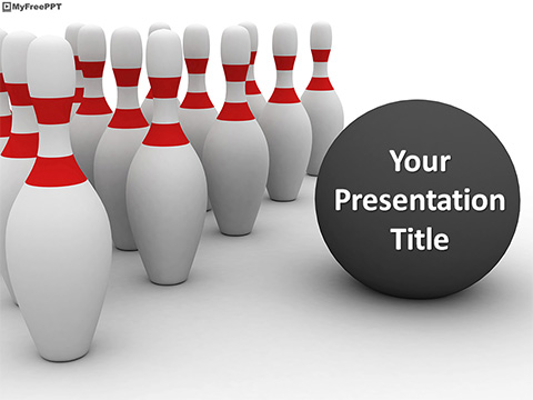 Bowling Game PowerPoint Template