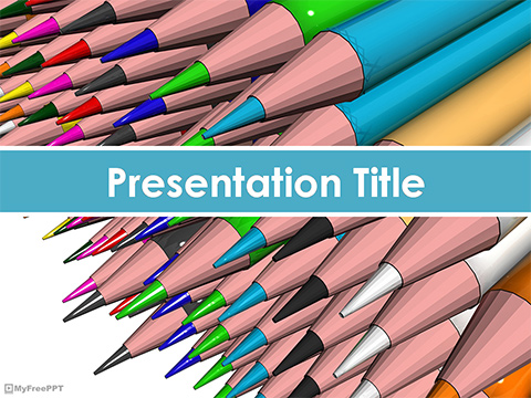 Color Pencils PowerPoint Template