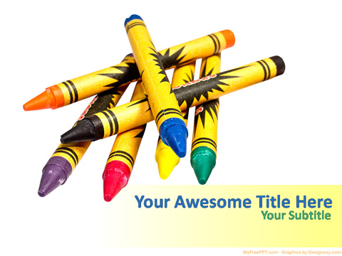 Crayons PowerPoint Template