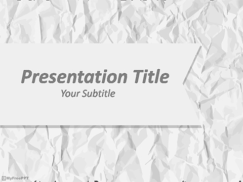 Creased Paper PowerPoint Template