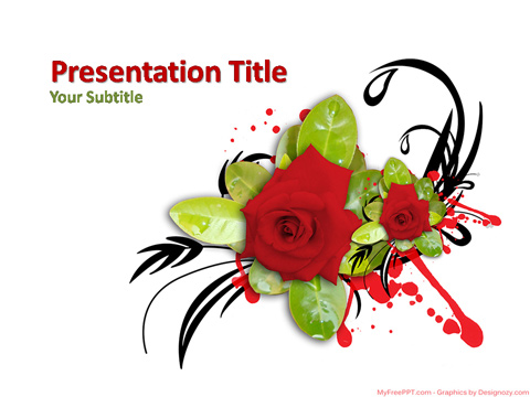 Decorative Flower PowerPoint Template