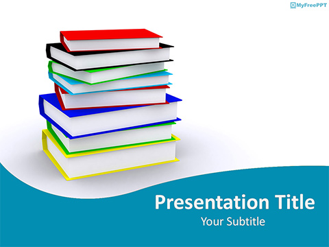 Educational Books PowerPoint Template
