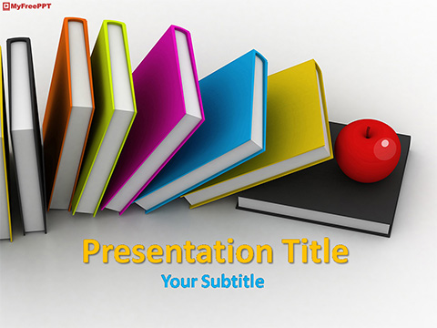 Educational Books PowerPoint Template