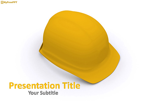 Engineer Cap PowerPoint Template