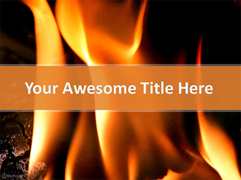 Fire Flame PowerPoint Template