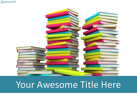 Flock of Books PowerPoint Template