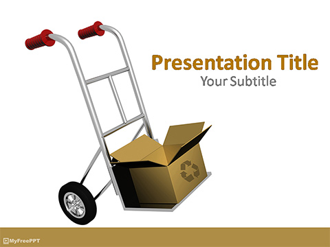 Fragile Cart PowerPoint Template