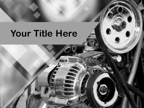 Free Car Engine PPT Template 