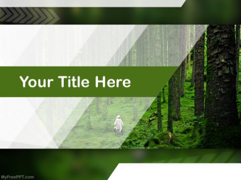 Free Lost In Woods PPT Template 
