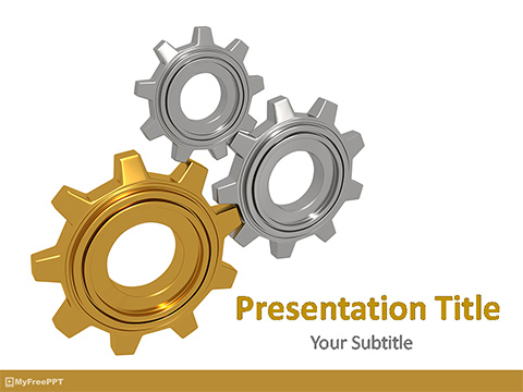 Gear Setting PowerPoint Template