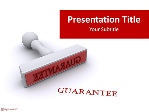 Guarantee Stamp PowerPoint Template