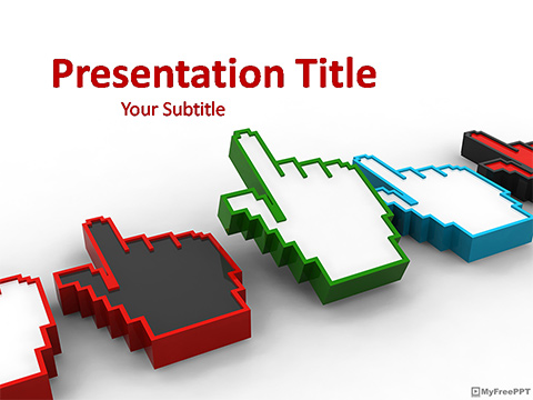 Hand Cursors PowerPoint Template