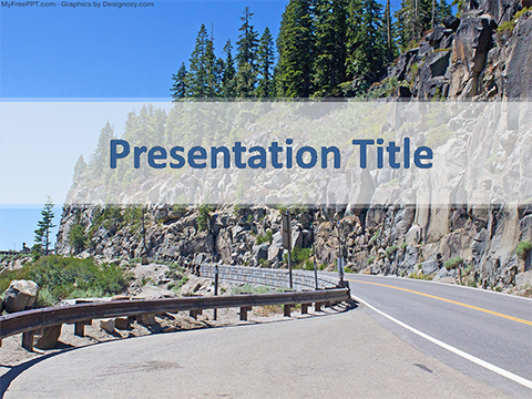 Hill Road PowerPoint Template