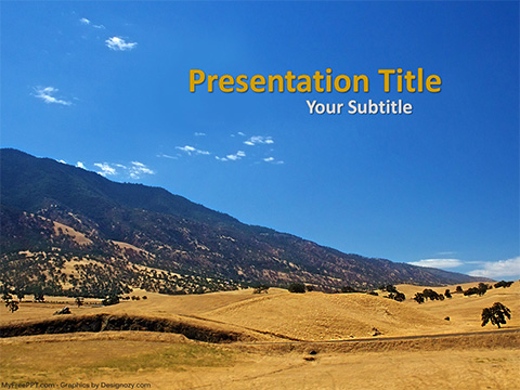 Hillside Mountain PowerPoint Template