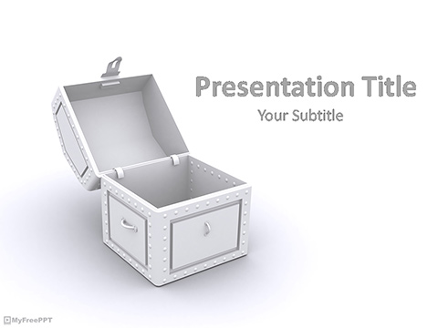 Open Treasure Box PowerPoint Template