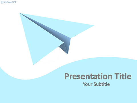 Origami Paper Plane PowerPoint Template