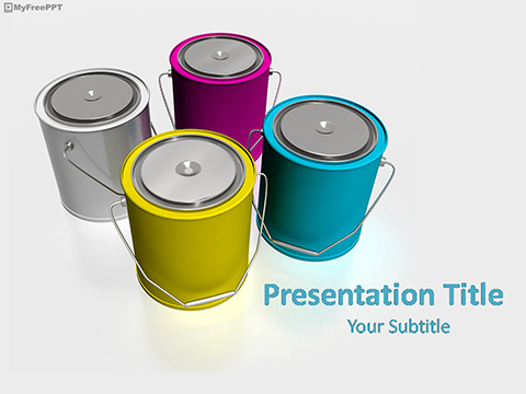 Paint Buckets PowerPoint Template