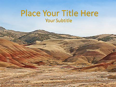 Painted Hills PowerPoint Template