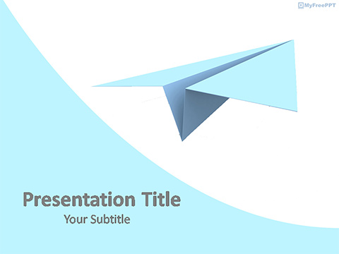 Paper Plane PowerPoint Template