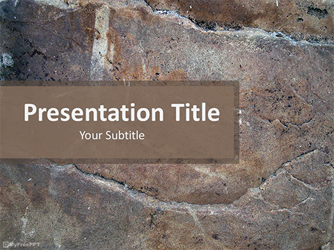 Rock Surface PowerPoint Template