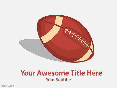 Rugby Ball PowerPoint Template