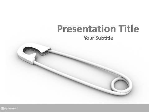 Safety Pin PowerPoint Template
