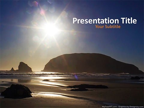 Sea Landscape PowerPoint Template