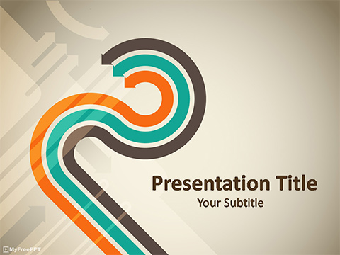 Striped Background PowerPoint Template