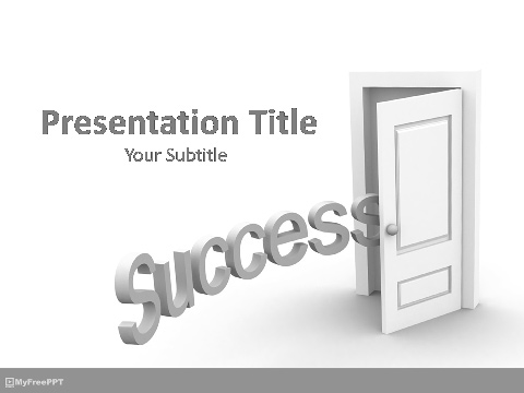 Success at Your Doorstep PowerPoint Template