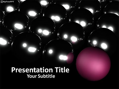 Unique Ball PowerPoint Template