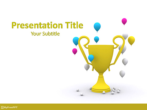 Victory Cup PowerPoint Template