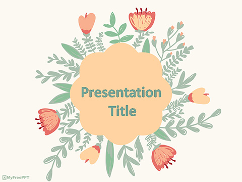 Vintage Floral PowerPoint Template