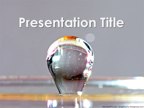 Water Bubble PowerPoint Template