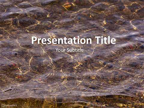 Water Texture PowerPoint Template