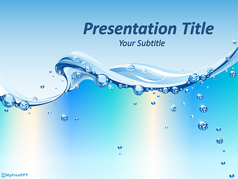 Water Wave PowerPoint Template