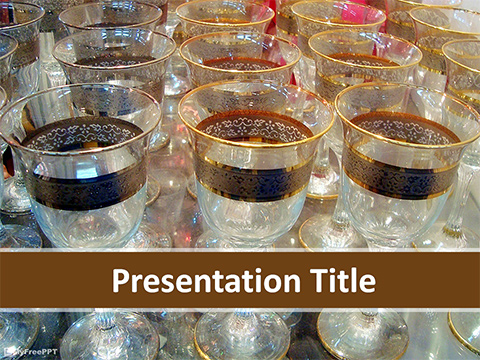 Wine Glasses PowerPoint Template