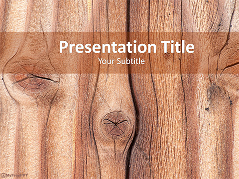 Wood Plank PowerPoint Template